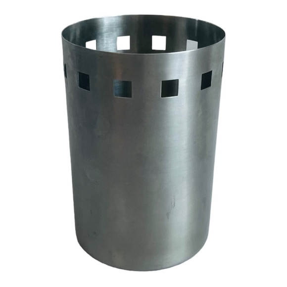 Utensil Tube Oneida Utensils Holder Silver Stainless Steel Utensil Box - Picture 2 of 4